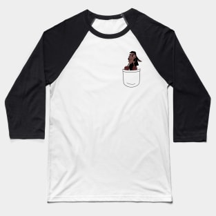 Llama Pocket Buddy Baseball T-Shirt